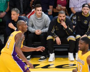 Celebrities At The Los Angeles Lakers Game