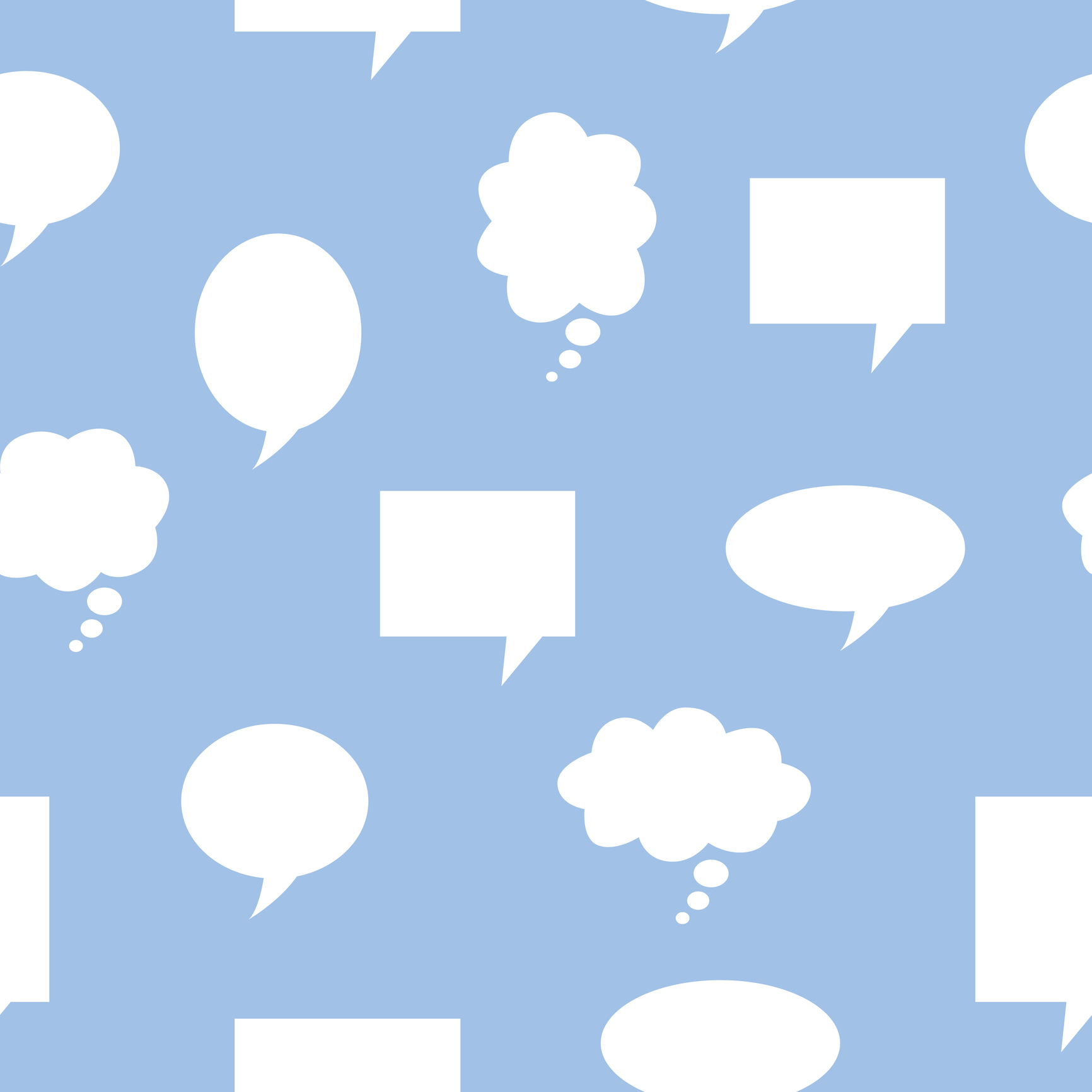 Speech Bubbles Seamless Pattern