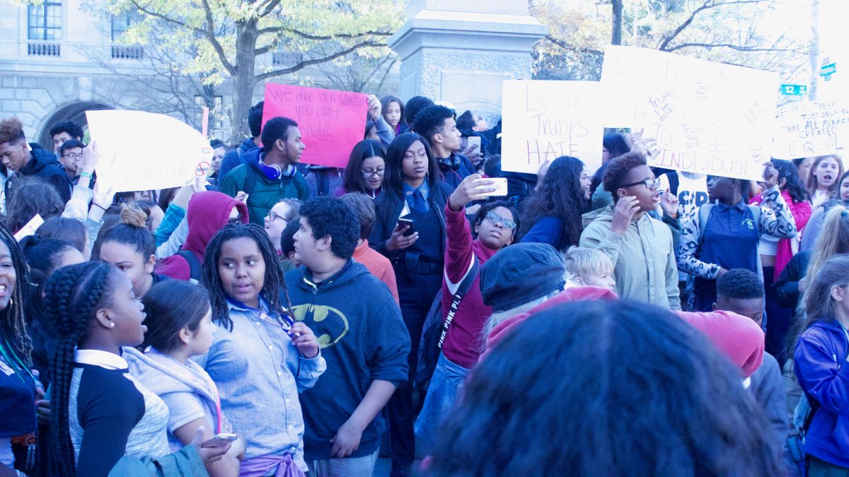 EZ Street at the DCPS Donald Trump Protest