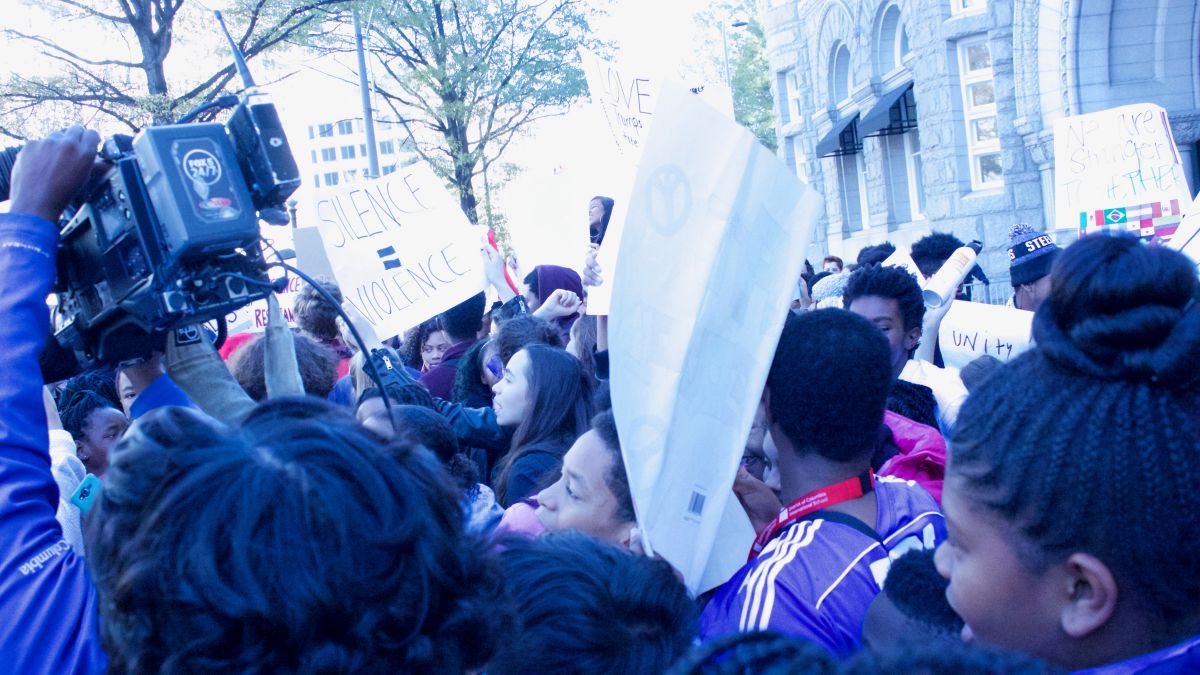 EZ Street at the DCPS Donald Trump Protest