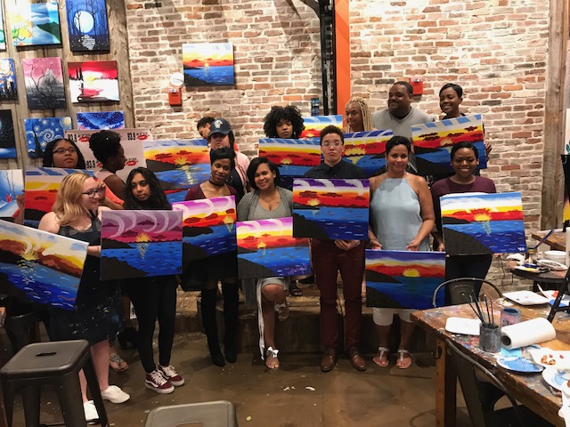 Omarion Hosts Sip & Paint At Muse Paintbar