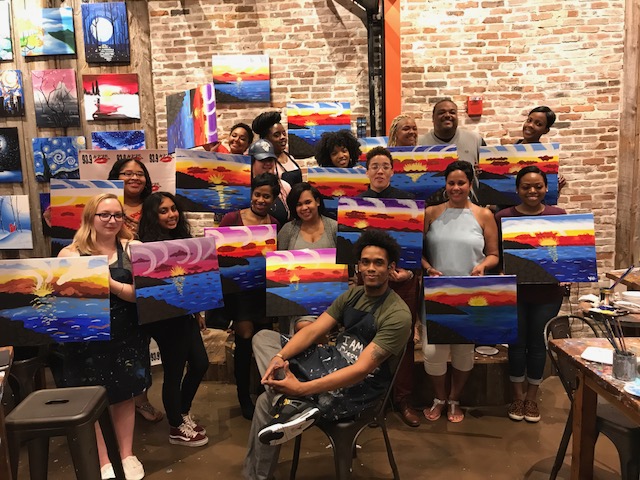 Omarion Hosts Sip & Paint At Muse Paintbar