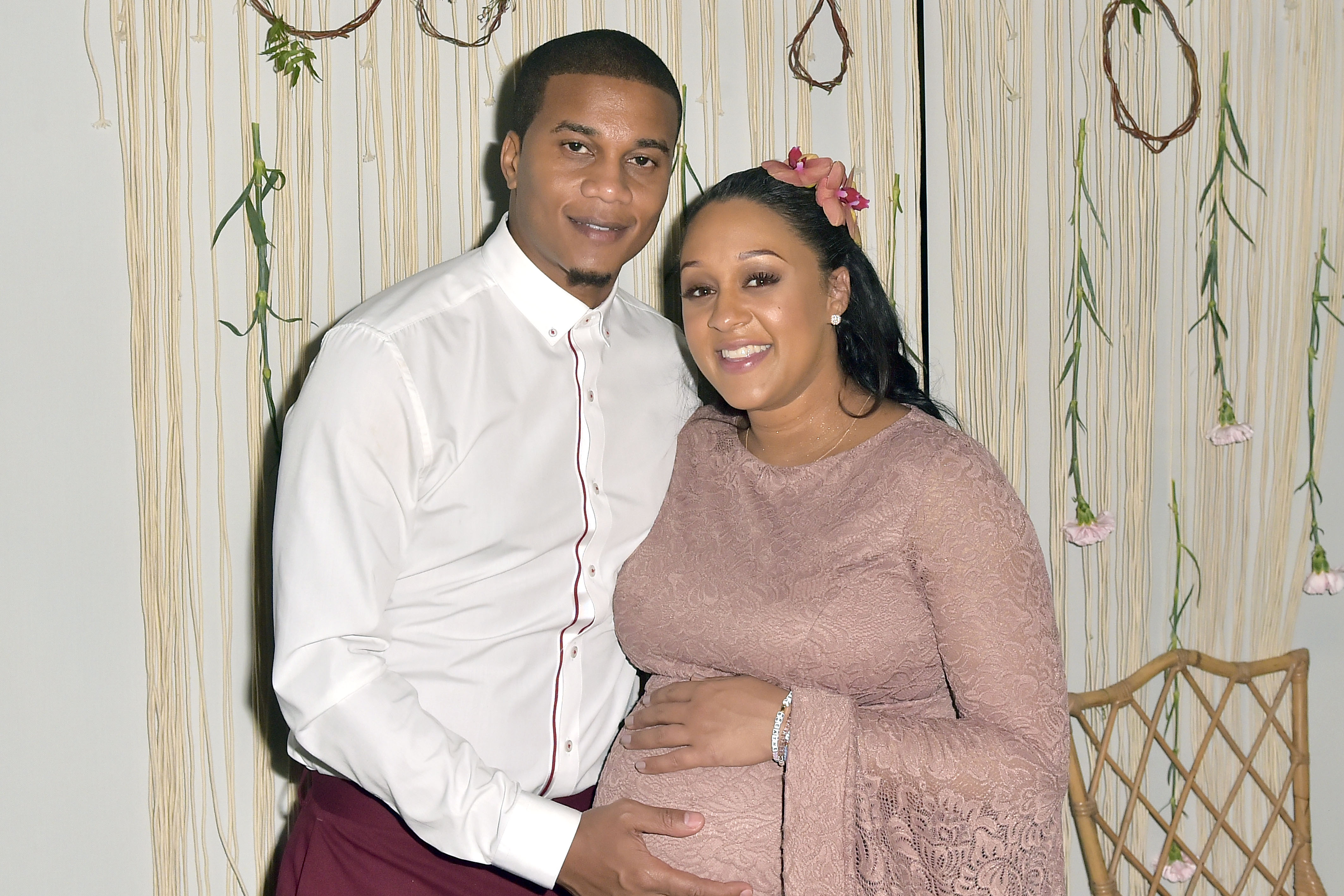Tia Mowry's baby shower party at Il Pastaio