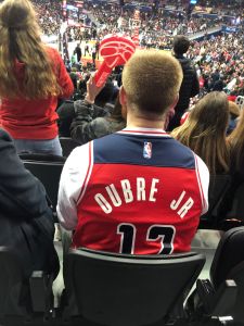 Fan With Kelly Oubre Jr Jersey