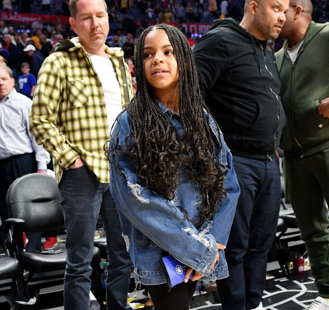 Celebrities At The Los Angeles Clippers Game