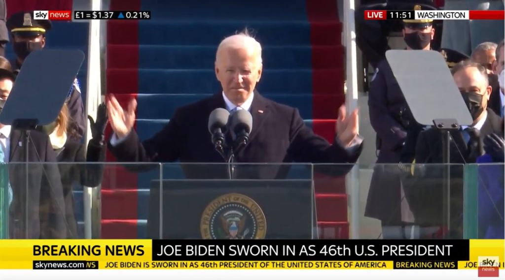 Joe Biden becomes the 46th President of the United States of America
