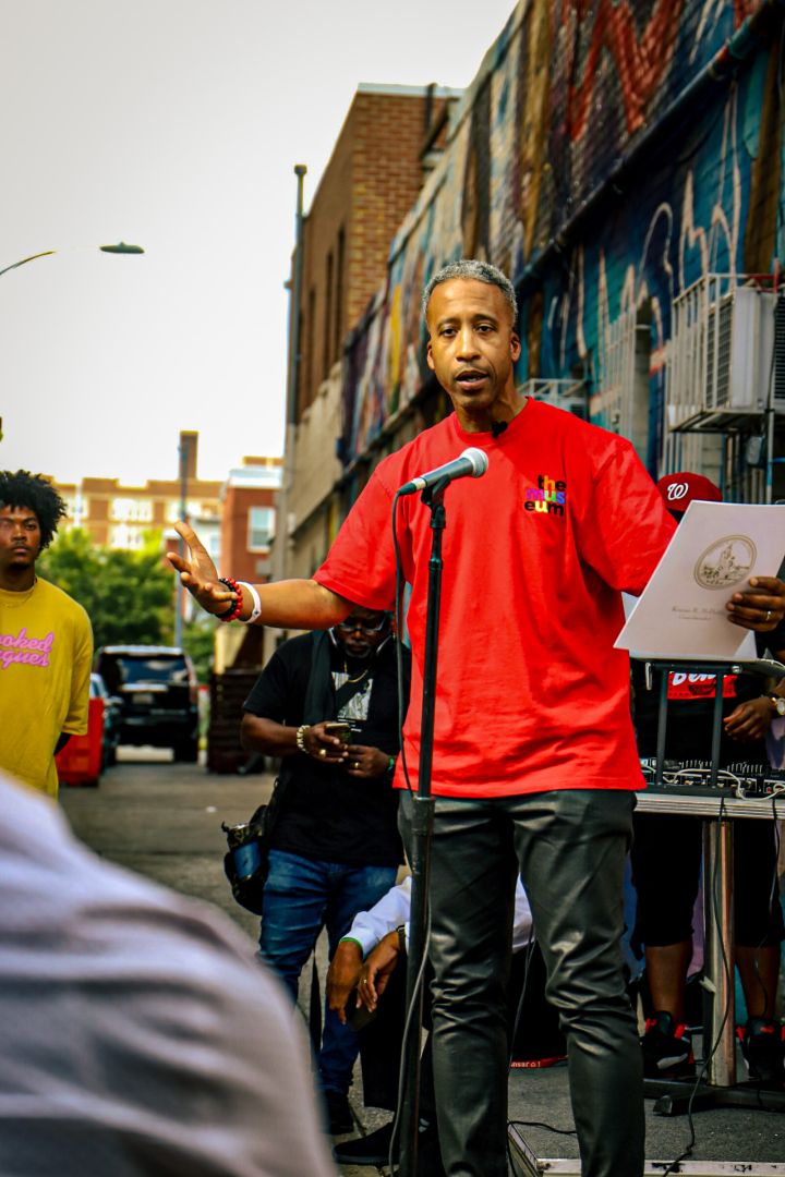 DC Council Member Kenyan McDuffie Speaks at DJ Quicksilva Ben’s Chili Bowl Celebration