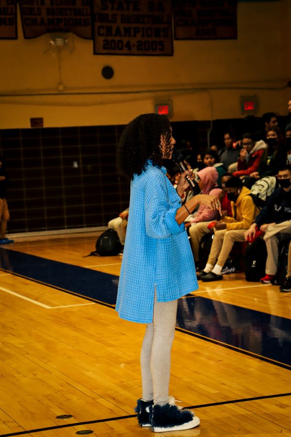 Little Bacon Bear & NLE Choppa at Potomac High School In Maryland