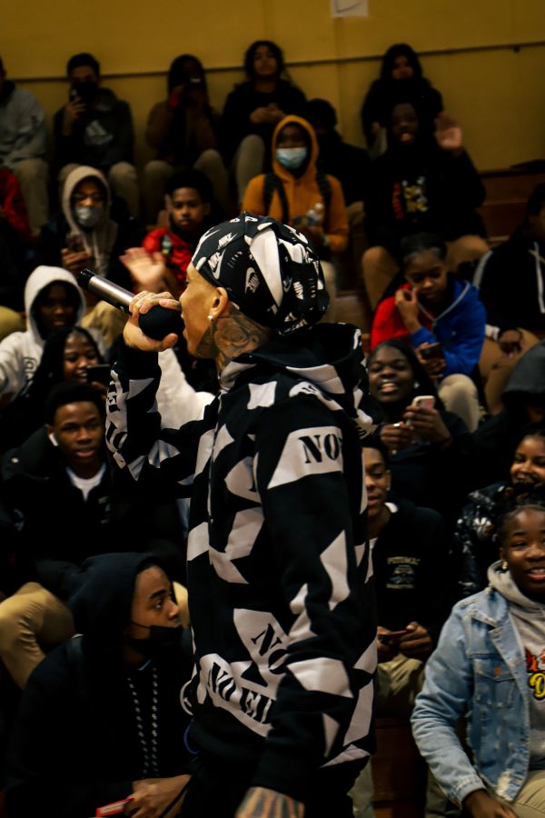NLE Choppa at Potomac High School In Maryland