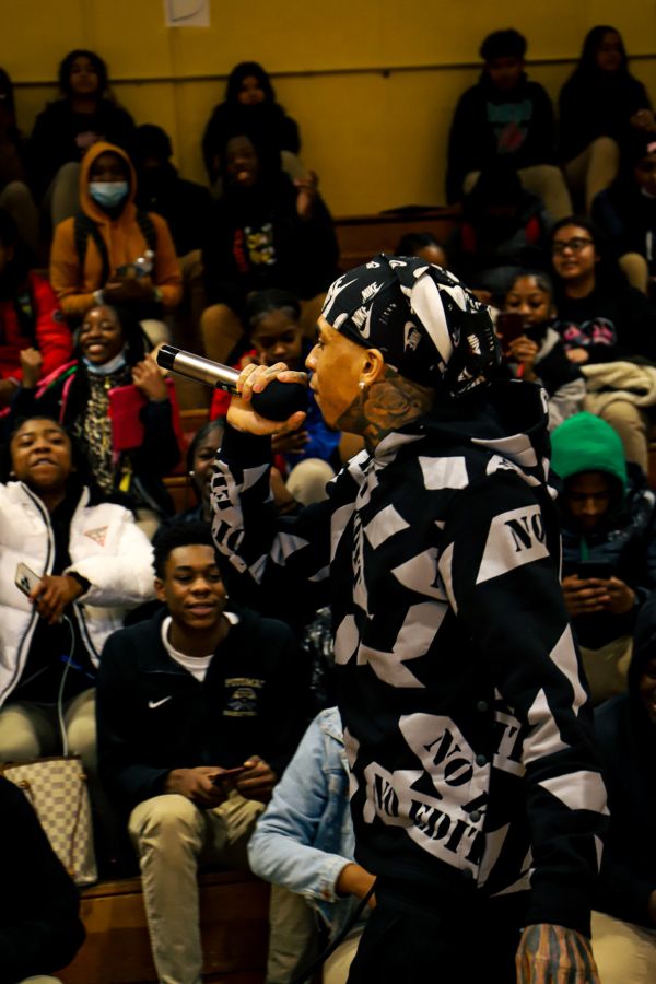 NLE Choppa at Potomac High School In Maryland