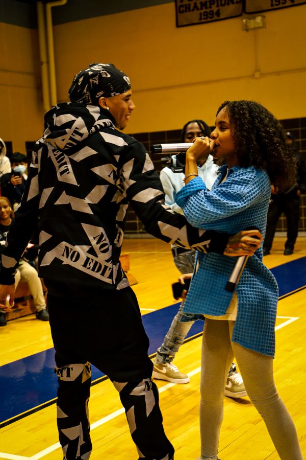 Little Bacon Bear & NLE Choppa at Potomac High School In Maryland
