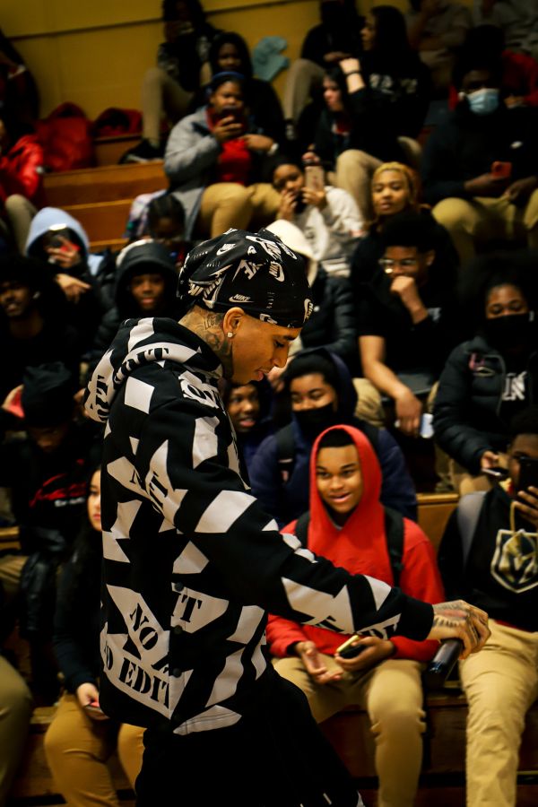 NLE Choppa at Potomac High School In Maryland