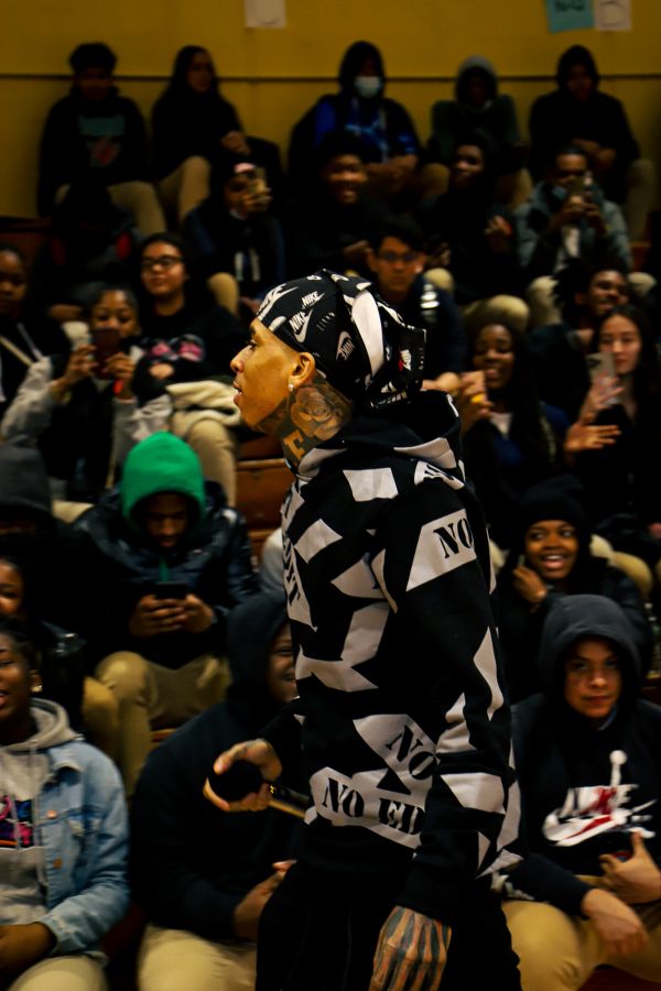 NLE Choppa at Potomac High School In Maryland