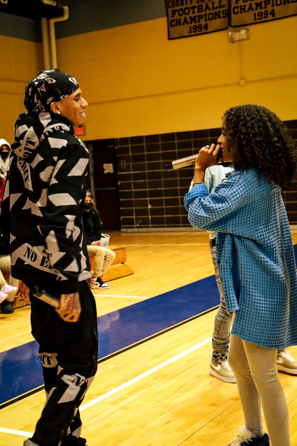 Little Bacon Bear & NLE Choppa at Potomac High School In Maryland