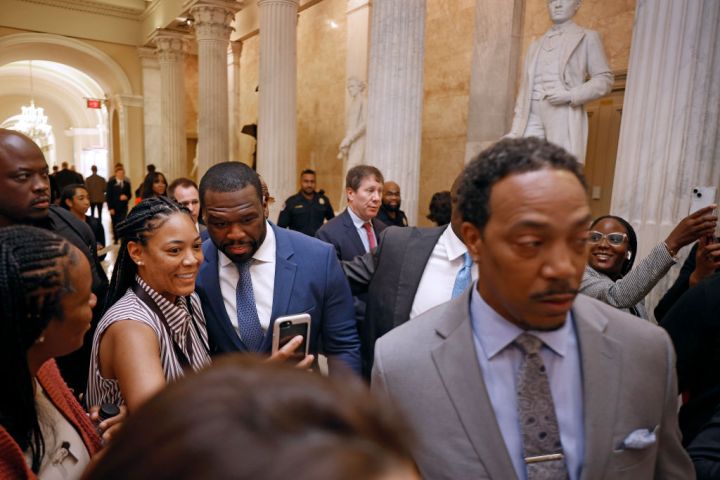 Recording Artist 50 Cent Visits Capitol Hill