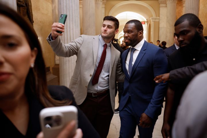 Recording Artist 50 Cent Visits Capitol Hill