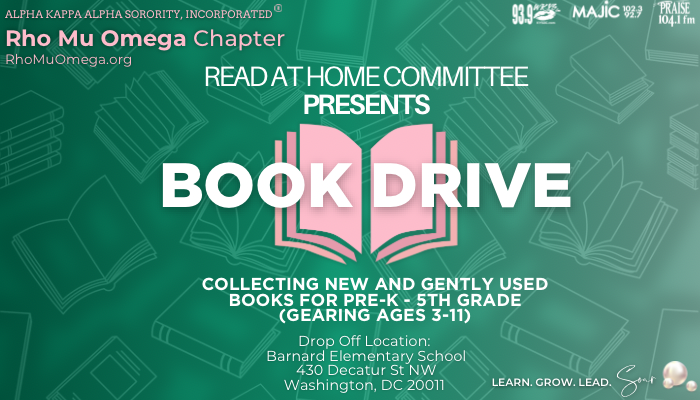 Alpha Kappa Alpha Sorority, Incorporated Read at Home Book Donation Drive