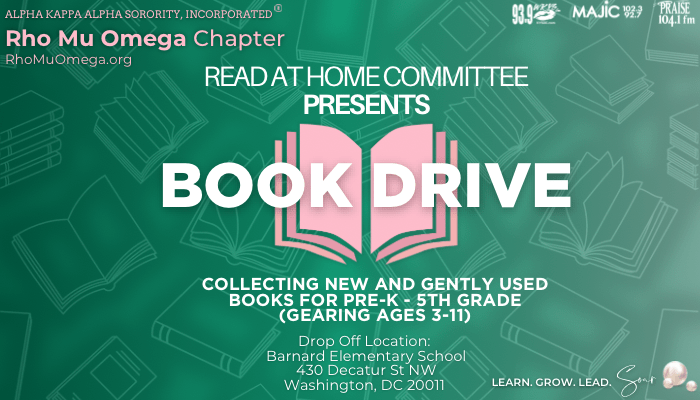 Alpha Kappa Alpha Sorority, Incorporated Read at Home Book Donation Drive