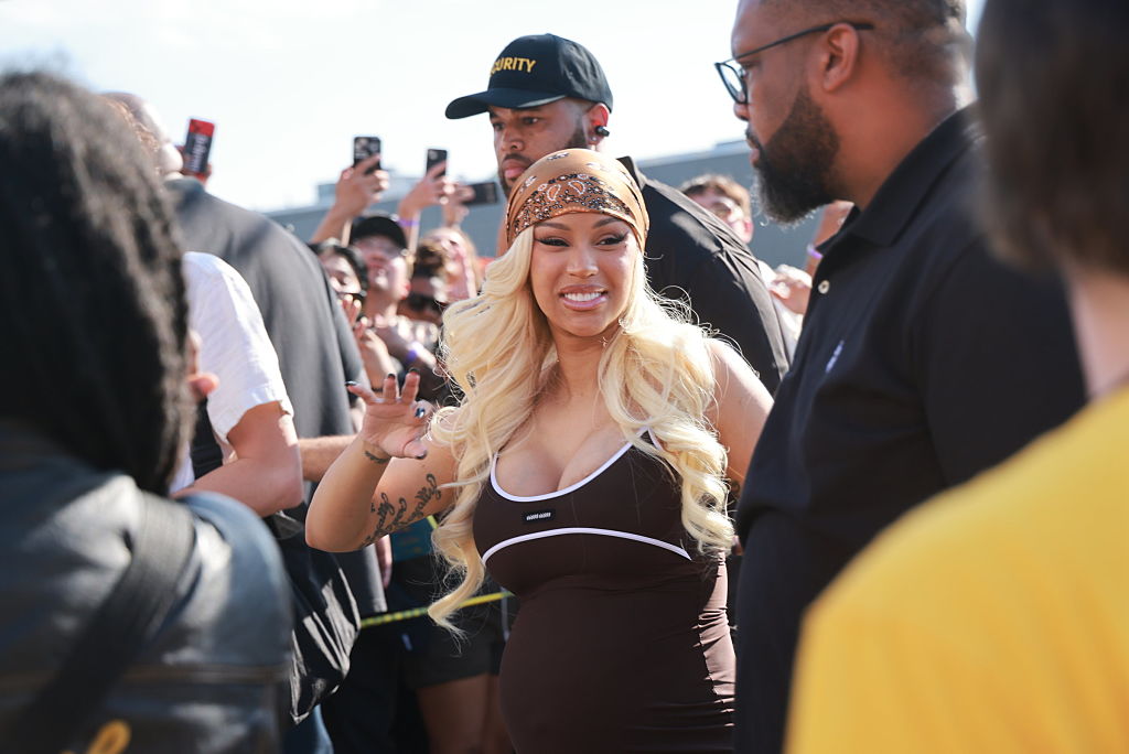 Cardi B greets fans in West Babylon, New York
